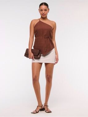 abercrombie & fitch scarlett suiting mini skort